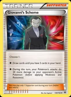 Giovanni's Scheme card in English