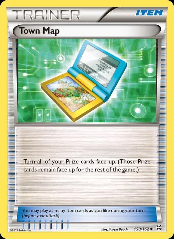 Town Map card in English