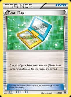 Town Map card in English