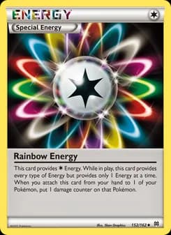 Rainbow Energy card in English
