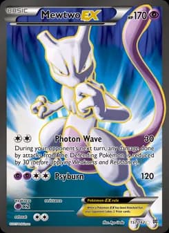 Mewtwo EX card in English