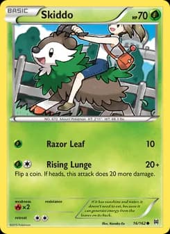 Skiddo card in English
