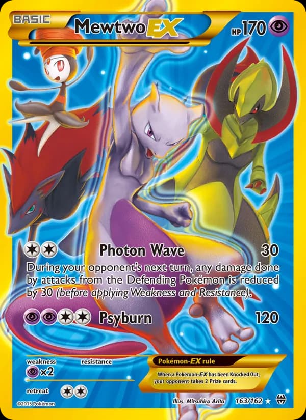 Mewtwo EX card in English