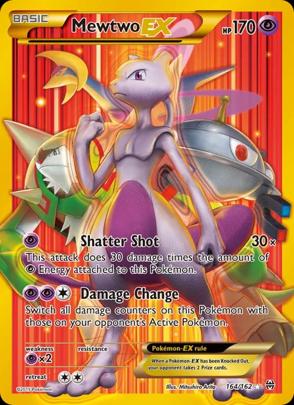 Mewtwo EX card in English