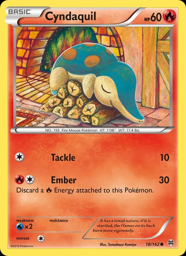 Cyndaquil card in English