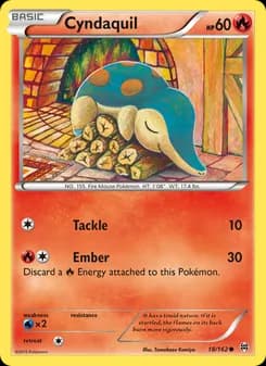 Cyndaquil card in English