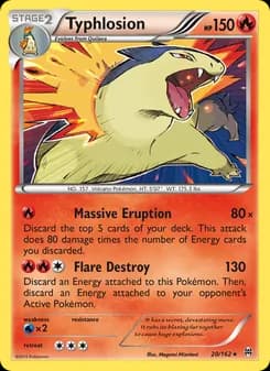 Typhlosion card in English