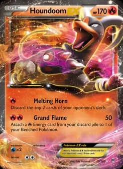 Houndoom EX card in English