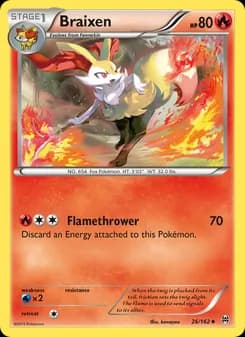 Braixen card in English