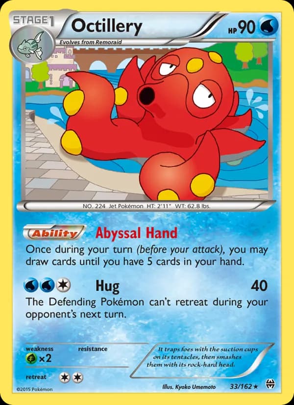 Octillery card in English