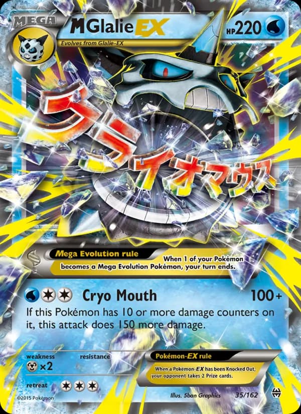M Glalie EX card in English