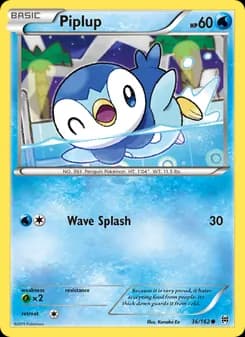 Piplup card in English