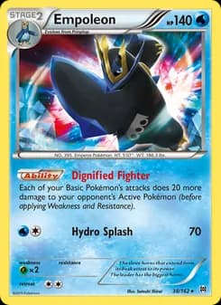 Empoleon card in English