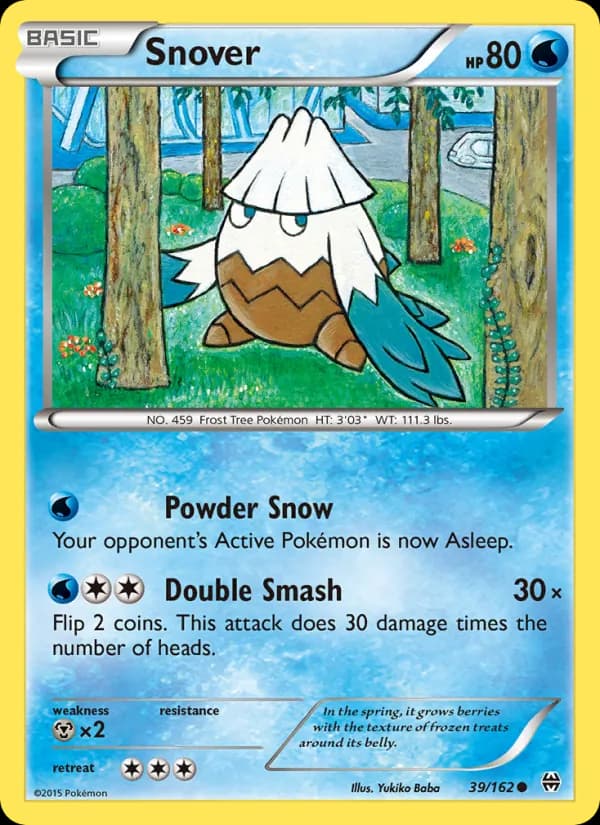 Snover card in English