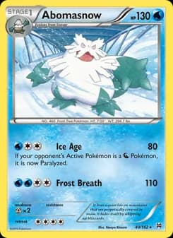 Abomasnow card in English