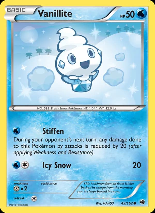 Vanillite card in English
