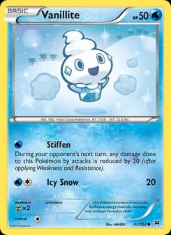 Vanillite card in English