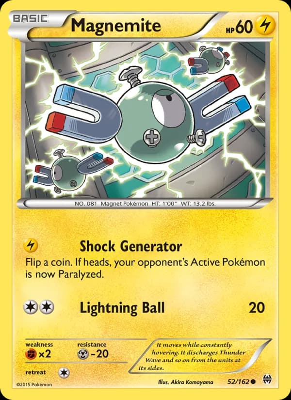 Magnemite card in English