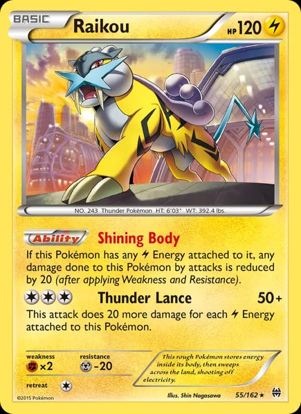 Raikou card in English