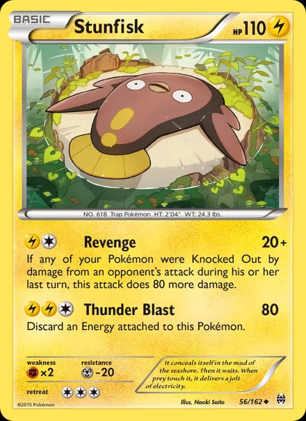 Stunfisk card in English