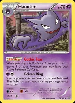 Haunter card in English