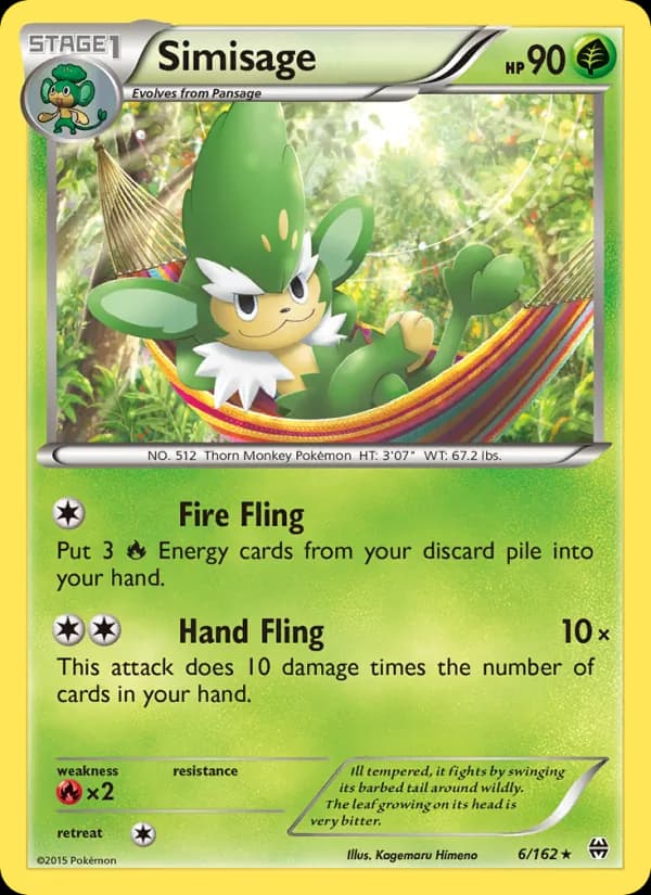 Simisage card in English