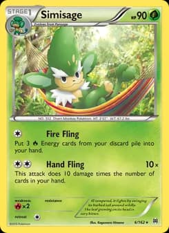 Simisage card in English