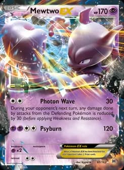 Mewtwo EX card in English