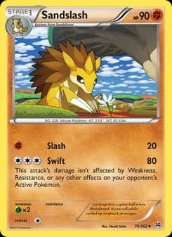 Sandslash card in English