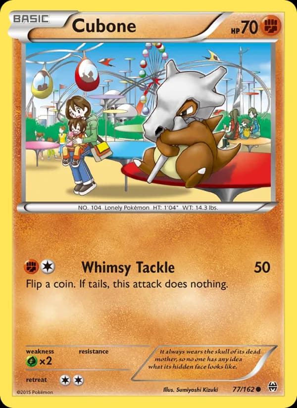 Cubone card in English