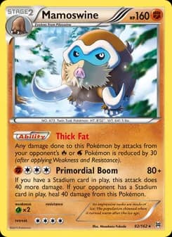 Mamoswine card in English