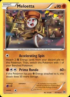 Meloetta card in English
