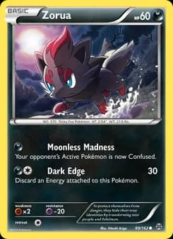 Zorua card in English