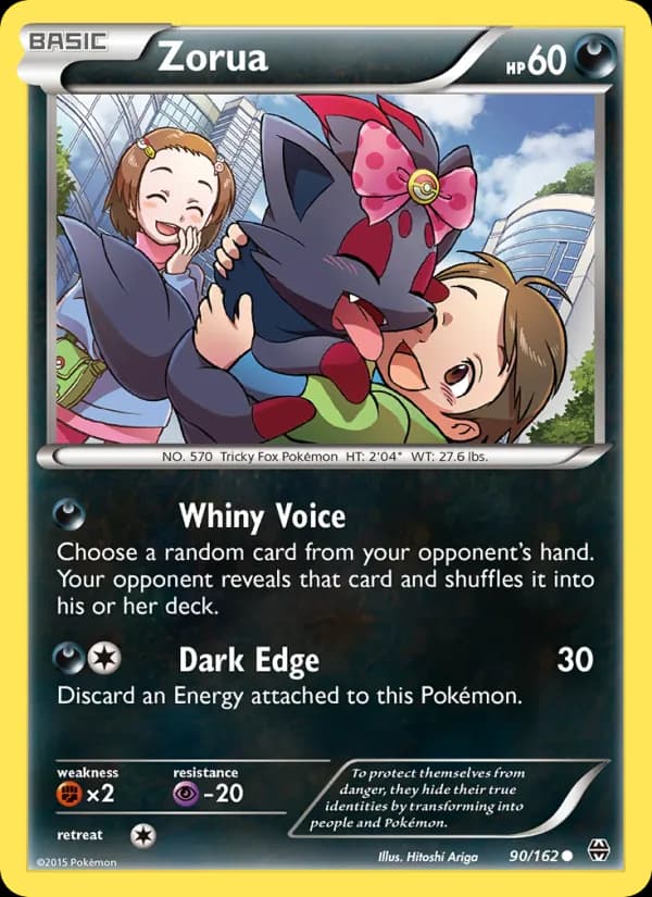 Zorua card in English