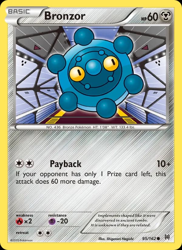 Bronzor card in English