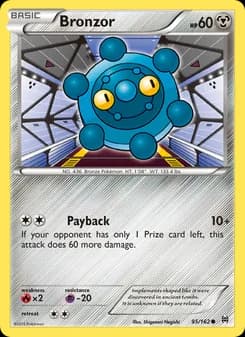 Bronzor card in English