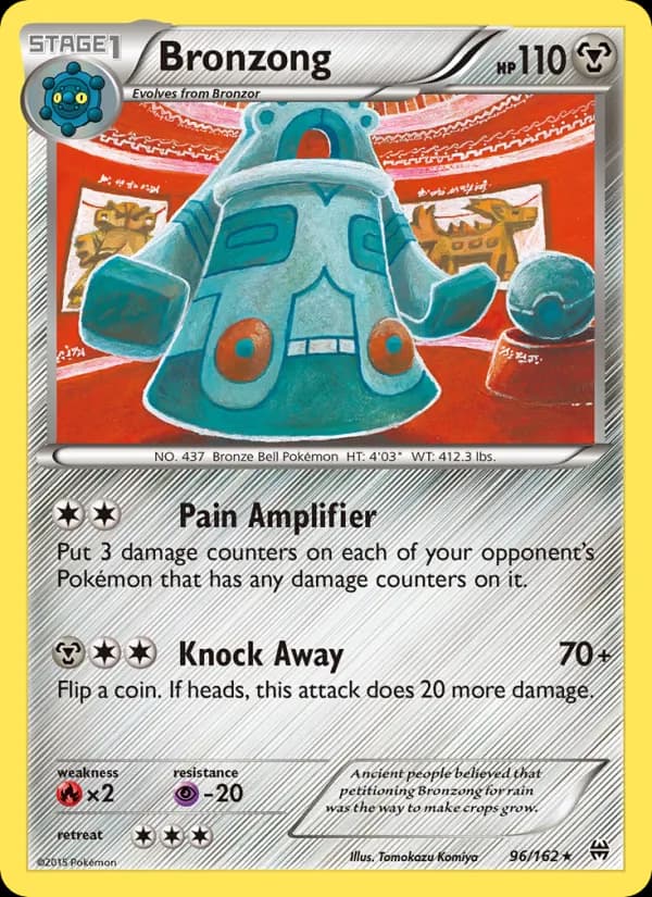 Bronzong card in English