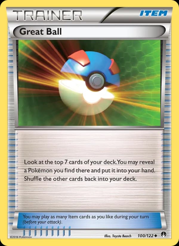 Great Ball card in English