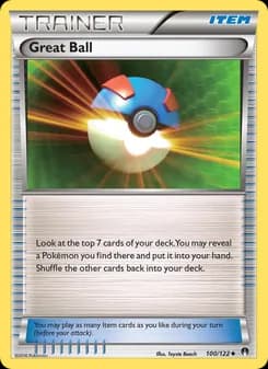 Great Ball card in English