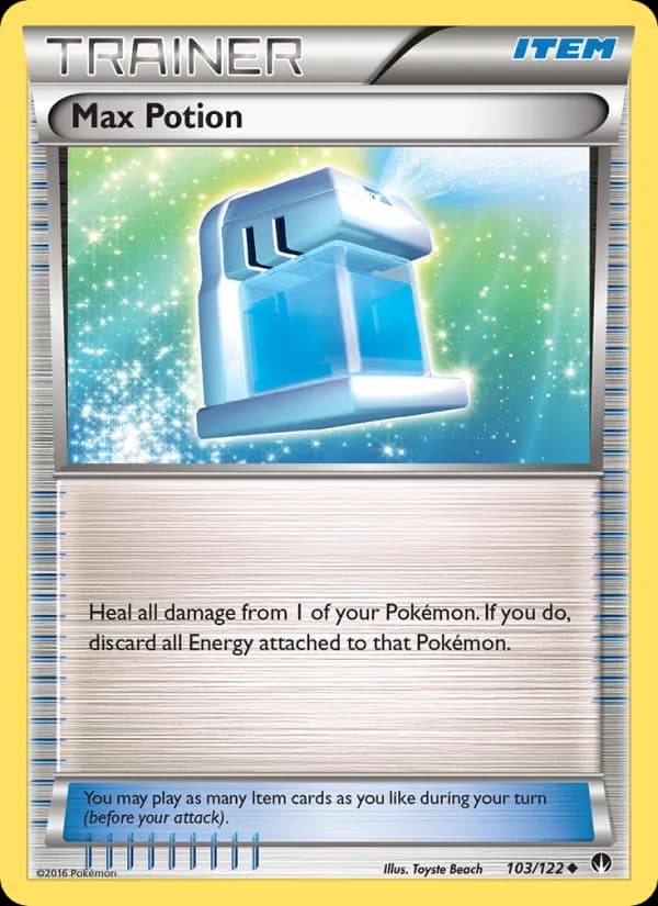 Max Potion card in English