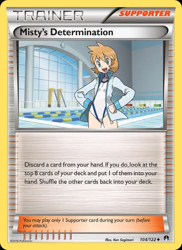 Misty's Determination card in English