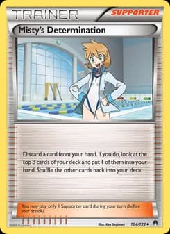 Misty's Determination card in English