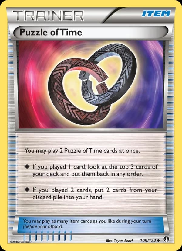 Puzzle of Time card in English