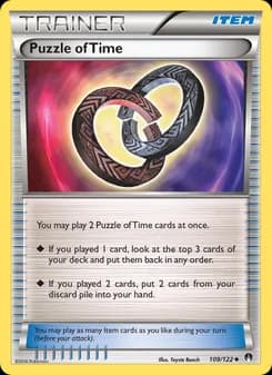 Puzzle of Time card in English