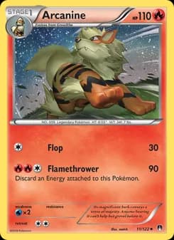 Arcanine card in English