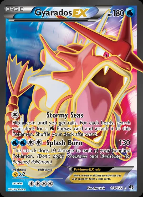 Gyarados EX card in English