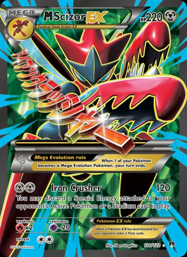 M Scizor EX card in English