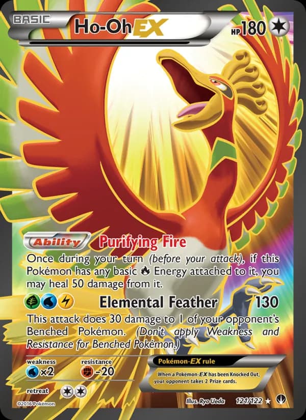 Ho-Oh EX card in English