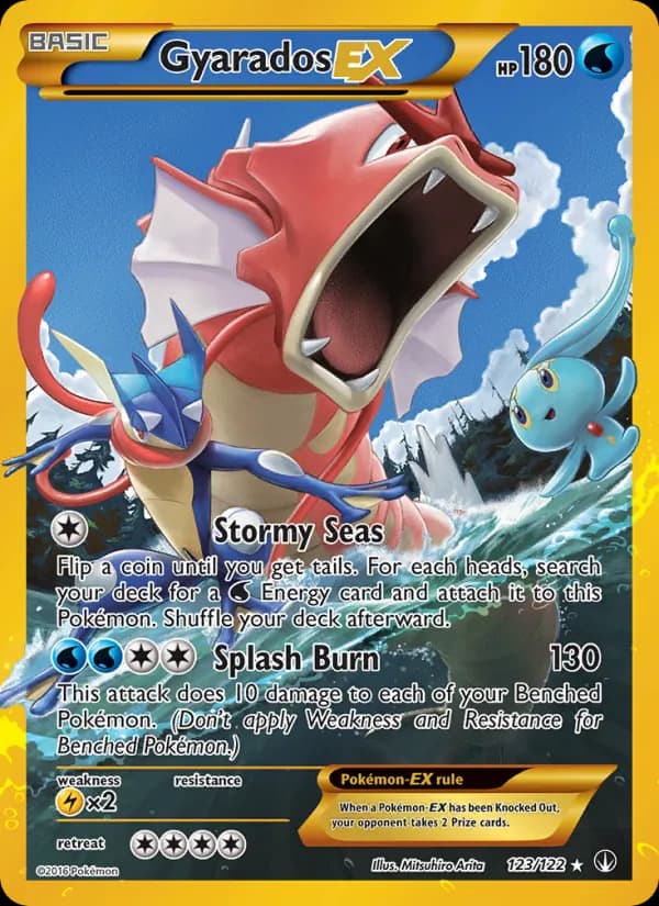 Gyarados EX card in English