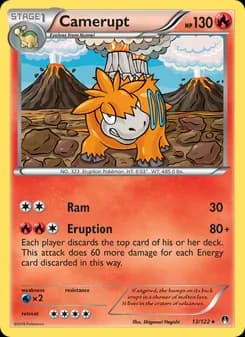 Camerupt card in English